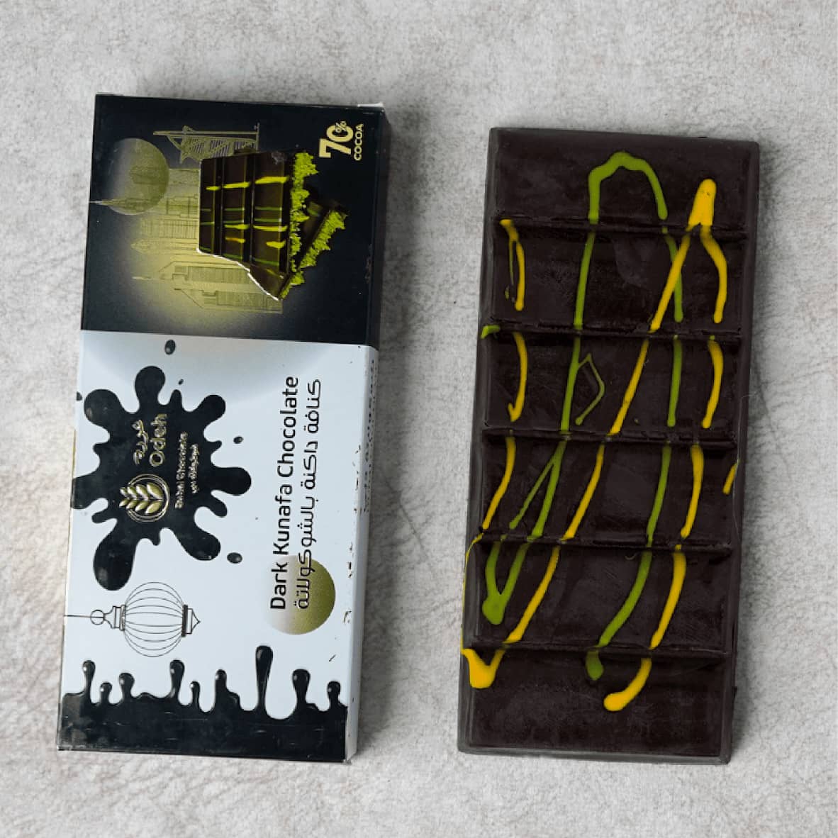 ja chocolate factory dark kunafa chocolate