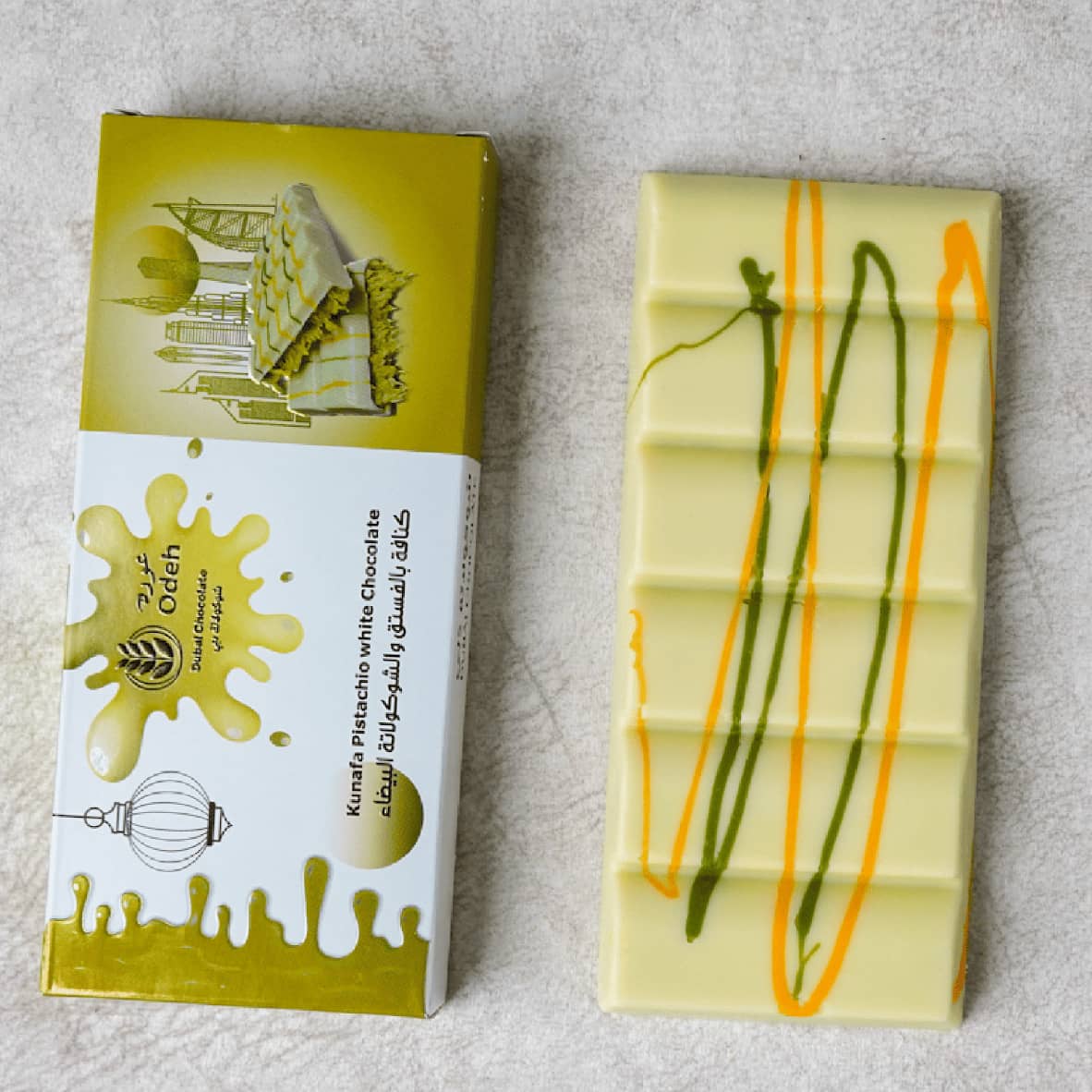 ja chocolate factory pistachio kunafa white chocolate