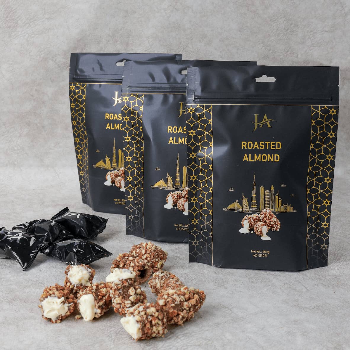 ja chocolate factory wafer roasted almond